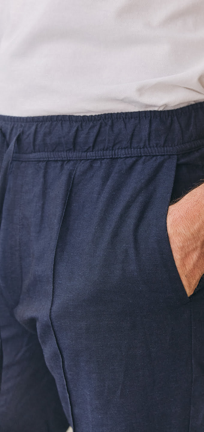 MAX trousers (navy linen)